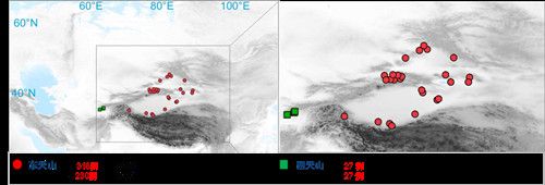 项目获取的天山东西部古人群的线粒体与核基因组分布图。 beat365唯一官网供图